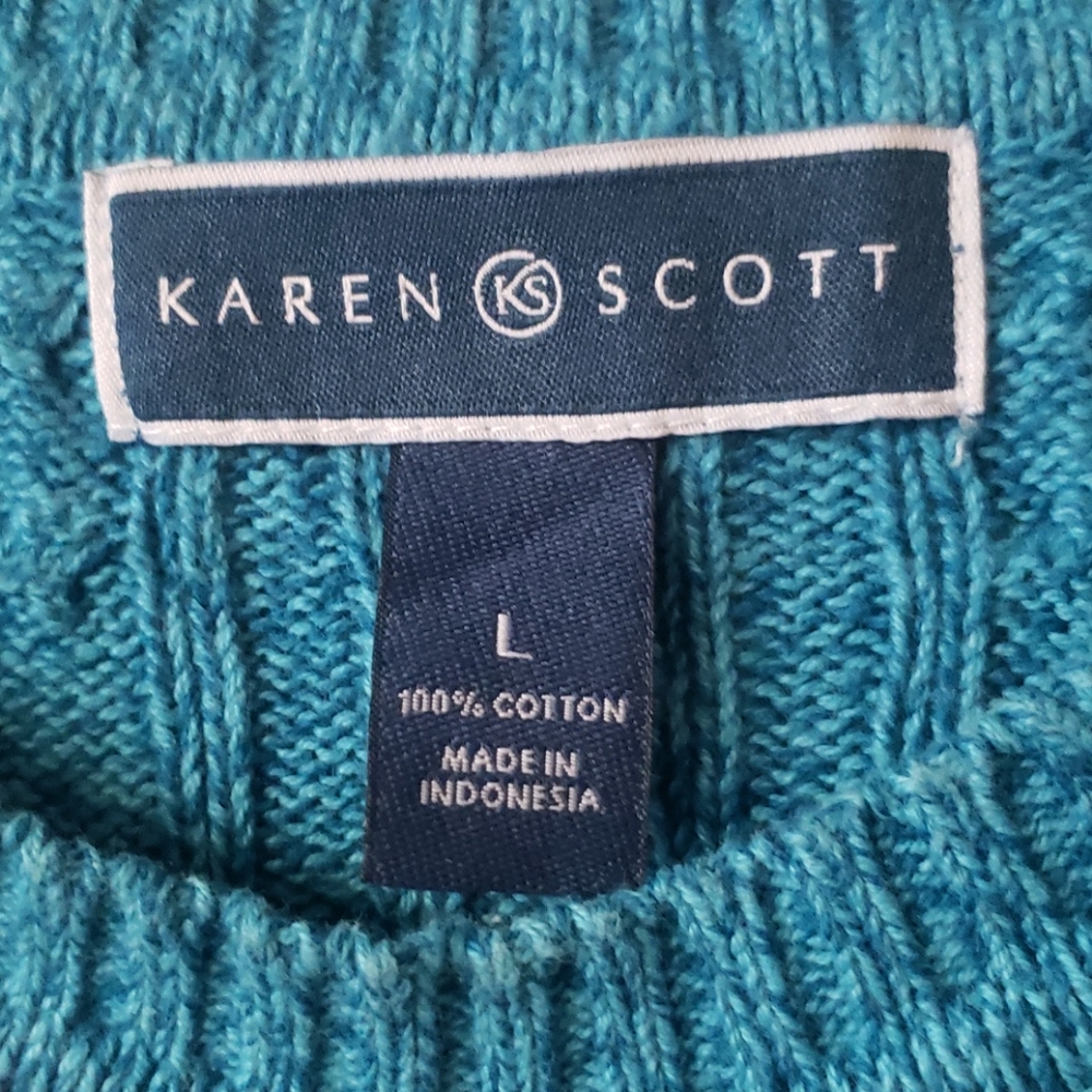 Karen Scott Cotton Sweater - Picture 2 of 4